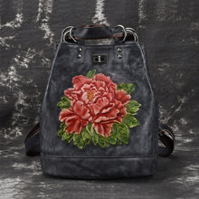 Load image into Gallery viewer, Boho Womens Genuine Leather Backpack Purse Small Shoulder Bag for Women

