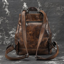 Load image into Gallery viewer, Boho Womens Genuine Leather Backpack Purse Small Shoulder Bag for Women
