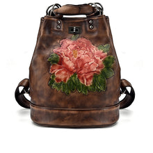 Load image into Gallery viewer, Boho Womens Genuine Leather Backpack Purse Small Shoulder Bag for Women

