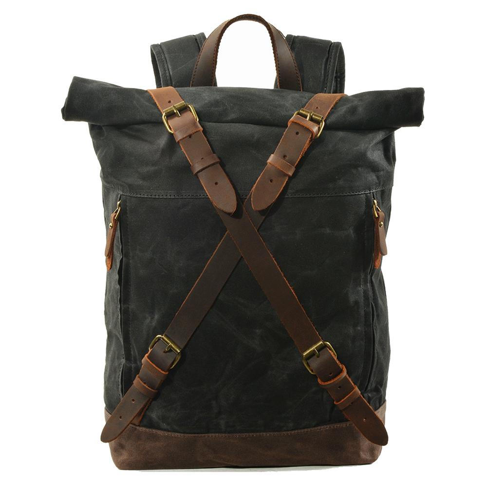 Canvas and Leather Backpack | OSLO