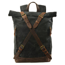 Load image into Gallery viewer, Canvas and Leather Backpack | OSLO

