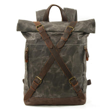 Load image into Gallery viewer, Canvas and Leather Backpack | OSLO
