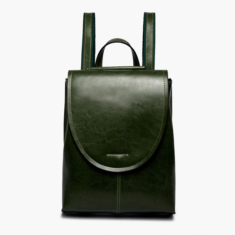 Convertible Leather Backpack Shoulder Bag