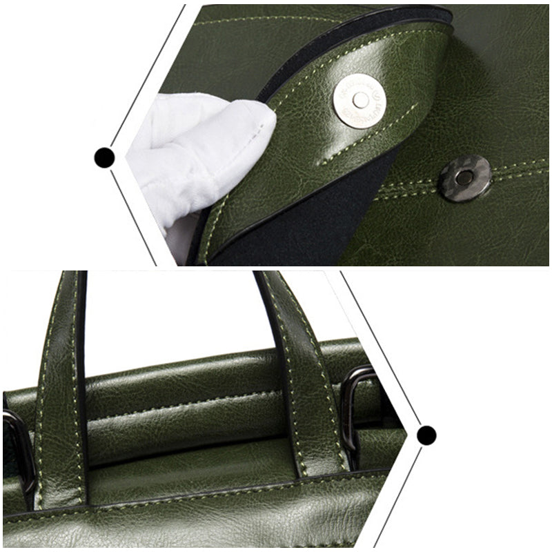 Convertible Leather Backpack Shoulder Bag