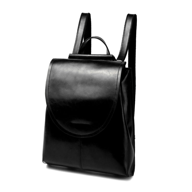 Convertible Leather Backpack Shoulder Bag