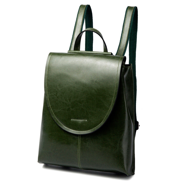 Convertible Leather Backpack Shoulder Bag