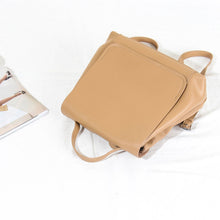 Load image into Gallery viewer, Cute Ladies Leather Flap Backpack Bag Purse Small Rucksack  for Women
