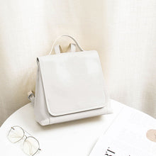 Load image into Gallery viewer, Cute Ladies Leather Flap Backpack Bag Purse Small Rucksack  for Women
