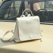 Load image into Gallery viewer, Cute Ladies Leather Flap Backpack Bag Purse Small Rucksack  for Women

