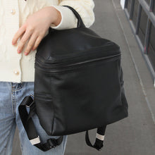 Load image into Gallery viewer, Cute Womens Small Black Leather Backpack Bags Rucksack For Women

