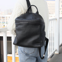 Load image into Gallery viewer, Cute Womens Small Black Leather Backpack Bags Rucksack For Women
