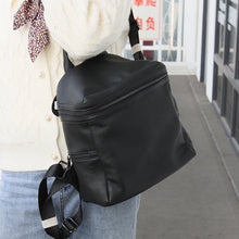 Load image into Gallery viewer, Cute Womens Small Black Leather Backpack Bags Rucksack For Women
