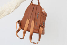 Load image into Gallery viewer, Cute Womens Small Black Leather Backpack Bags Rucksack For Women
