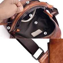 Load image into Gallery viewer, Cool Ladies Red Leather Backpack Purse Bag Rucksack for Women
