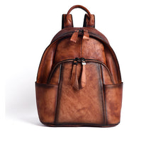 Load image into Gallery viewer, Cool Ladies Red Leather Backpack Purse Bag Rucksack for Women
