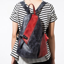 Load image into Gallery viewer, Fashion Leather Ladies Genunie Leather Backpack Purse Book Bags for Women

