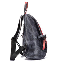 Load image into Gallery viewer, Fashion Leather Ladies Genunie Leather Backpack Purse Book Bags for Women
