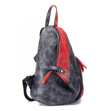 Load image into Gallery viewer, Fashion Leather Ladies Genunie Leather Backpack Purse Book Bags for Women
