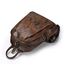 Load image into Gallery viewer, Elegant Womens Vintage Leather Backpack Bags Bookbag Purse for Women
