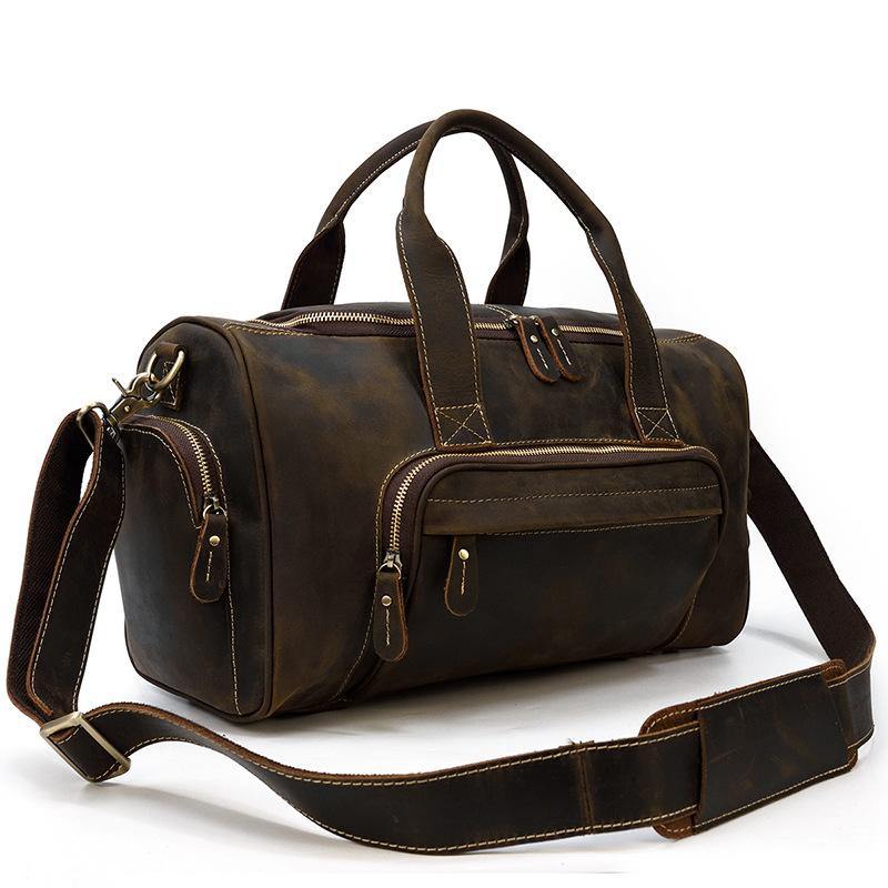 Dallas Full Grain Leather Travel Duffel Bag
