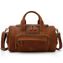 Load image into Gallery viewer, Dallas Full Grain Leather Travel Duffel Bag
