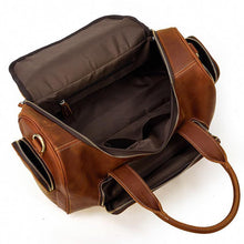 Load image into Gallery viewer, Dallas Full Grain Leather Travel Duffel Bag
