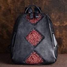 Load image into Gallery viewer, Womens Funky Brown Leather Backpack Purse Vintage Backpacks for Women
