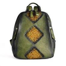 Load image into Gallery viewer, Womens Funky Brown Leather Backpack Purse Vintage Backpacks for Women
