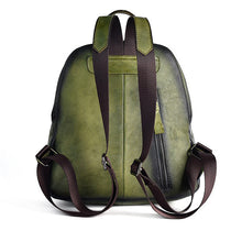 Load image into Gallery viewer, Womens Funky Brown Leather Backpack Purse Vintage Backpacks for Women

