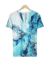 Load image into Gallery viewer, Romantic Print Round Neck Short Sleeve Top
