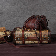 Load image into Gallery viewer, Western Womens Vintage Boho Bags Leather Crossbody Fringe Handbags Hippie Purses for Women
