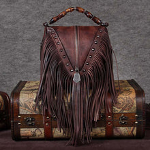 Load image into Gallery viewer, Womens Boho Leather Fringe Crossbody Handbags Small Purses Bags for Women

