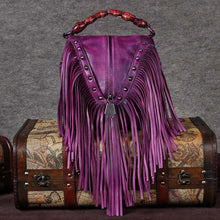 Load image into Gallery viewer, Womens Boho Leather Fringe Crossbody Handbags Small Purses Bags for Women
