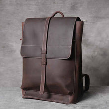Load image into Gallery viewer, Handmade Classic Vintage Leather Backpack for Men

