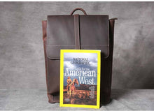 Load image into Gallery viewer, Handmade Classic Vintage Leather Backpack for Men
