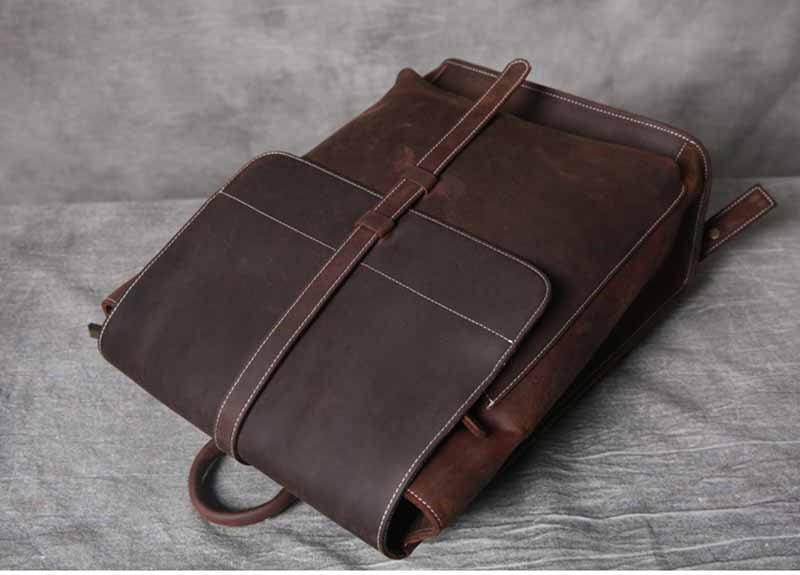 Handmade Classic Vintage Leather Backpack for Men