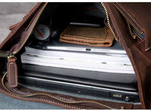 Load image into Gallery viewer, Handmade Classic Vintage Leather Backpack for Men
