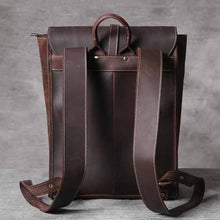 Load image into Gallery viewer, Handmade Classic Vintage Leather Backpack for Men
