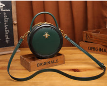 Load image into Gallery viewer, Bee Leather Circle Bag Crossbody Bags Shoulder Bag Purses for Women
