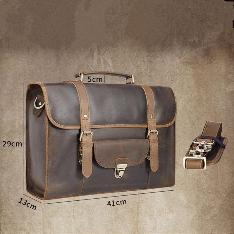 Memphis Leather Briefcase Bag