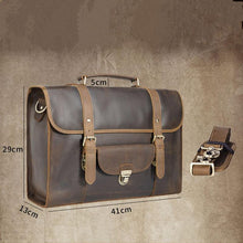 Load image into Gallery viewer, Memphis Leather Briefcase Bag
