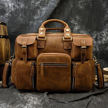 Load image into Gallery viewer, Lincoln Full Grain Leather Briefcase Bag
