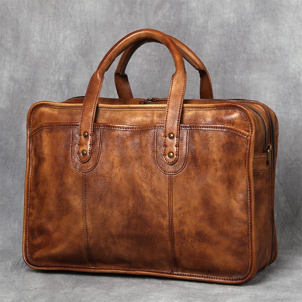 Tucson Full Grain Leather Briefcase Bag