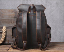 Load image into Gallery viewer, Detroit Full Grain Leather Rucksack
