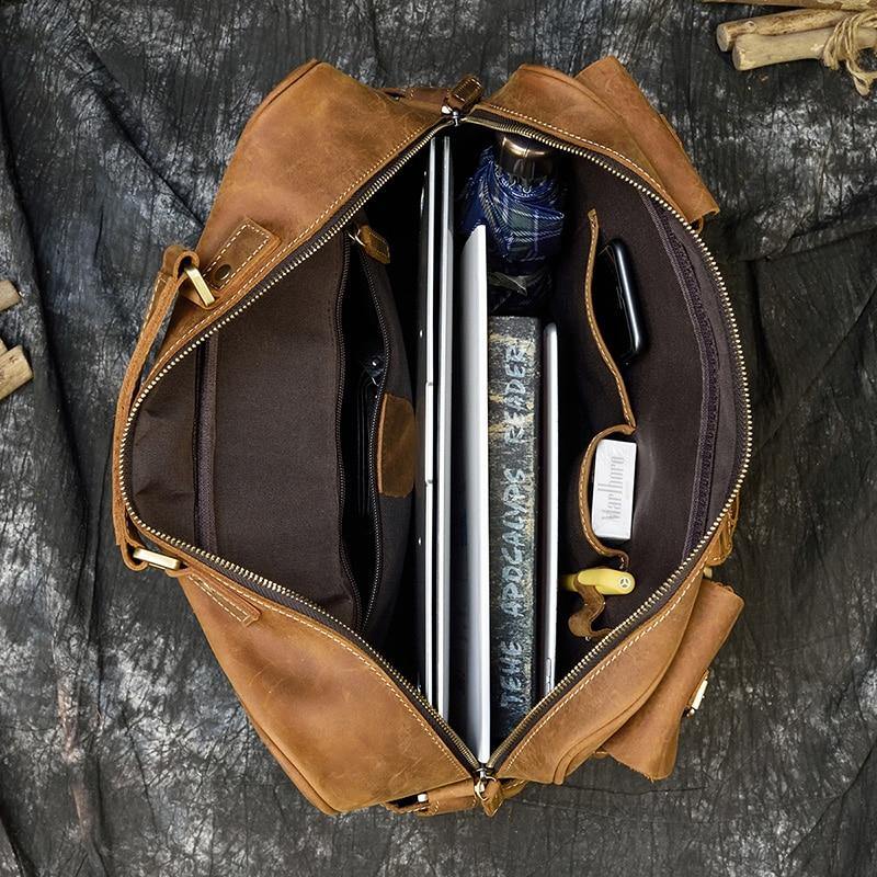 Lincoln Full Grain Leather Briefcase Bag