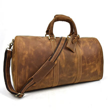 Load image into Gallery viewer, Full Grain Leather Weekender Travel Duffel Luggage Bag

