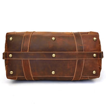 Load image into Gallery viewer, Vintage Duffle Bag Leather Weekender
