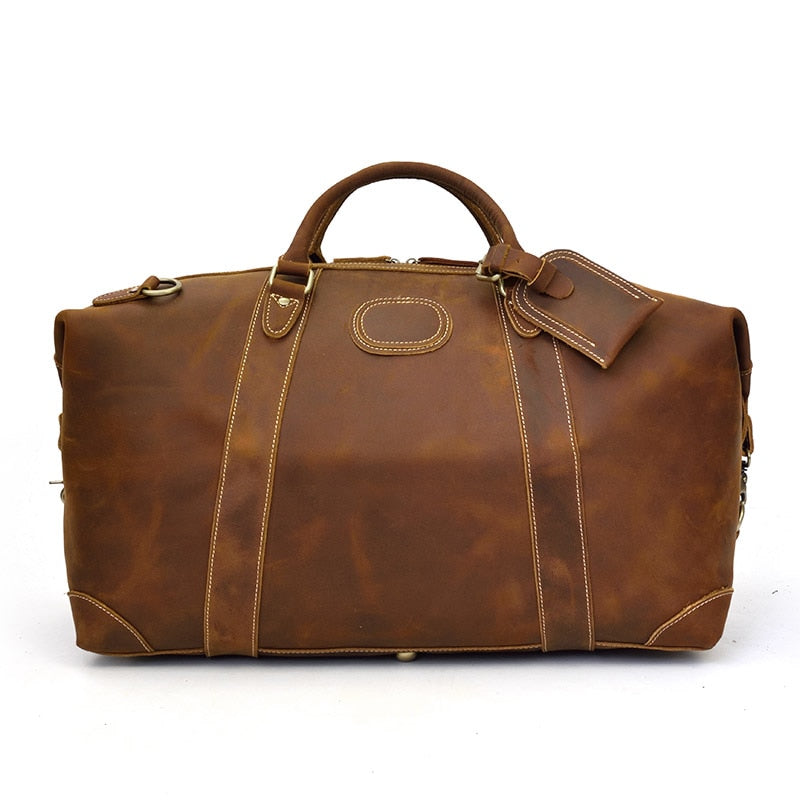 Vintage Duffle Bag Leather Weekender