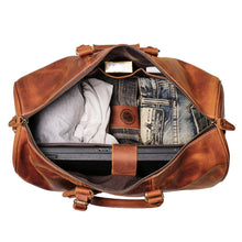 Load image into Gallery viewer, Small Leather Duffle Bag Travel Bag
