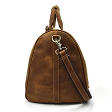 Load image into Gallery viewer, Full Grain Leather Weekender Travel Duffel Luggage Bag
